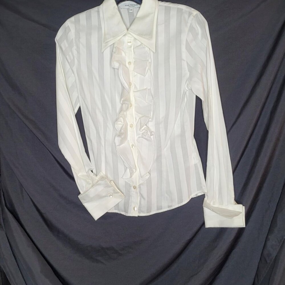 Anne Fontaine white  blouse, size 36/4,made in France.